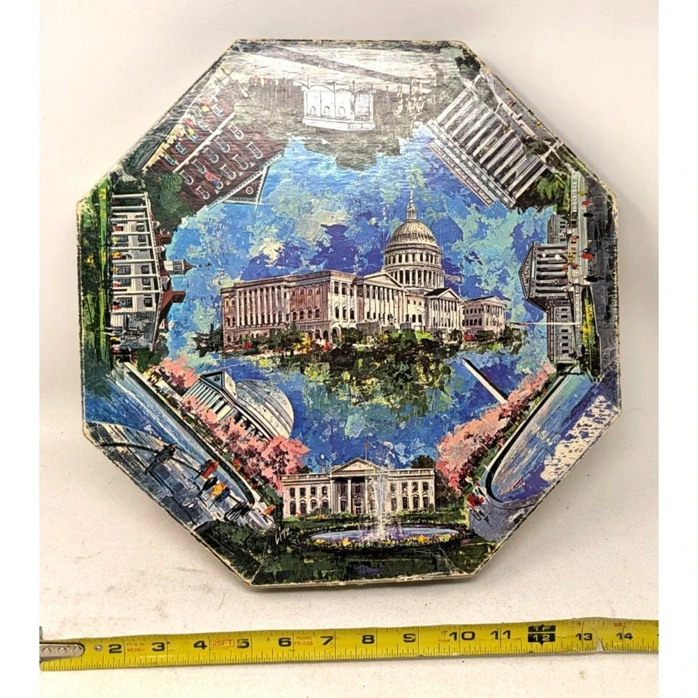 Vintage 1968 Springbok Washington DC Octagon Puzzle 580 Pieces Complete